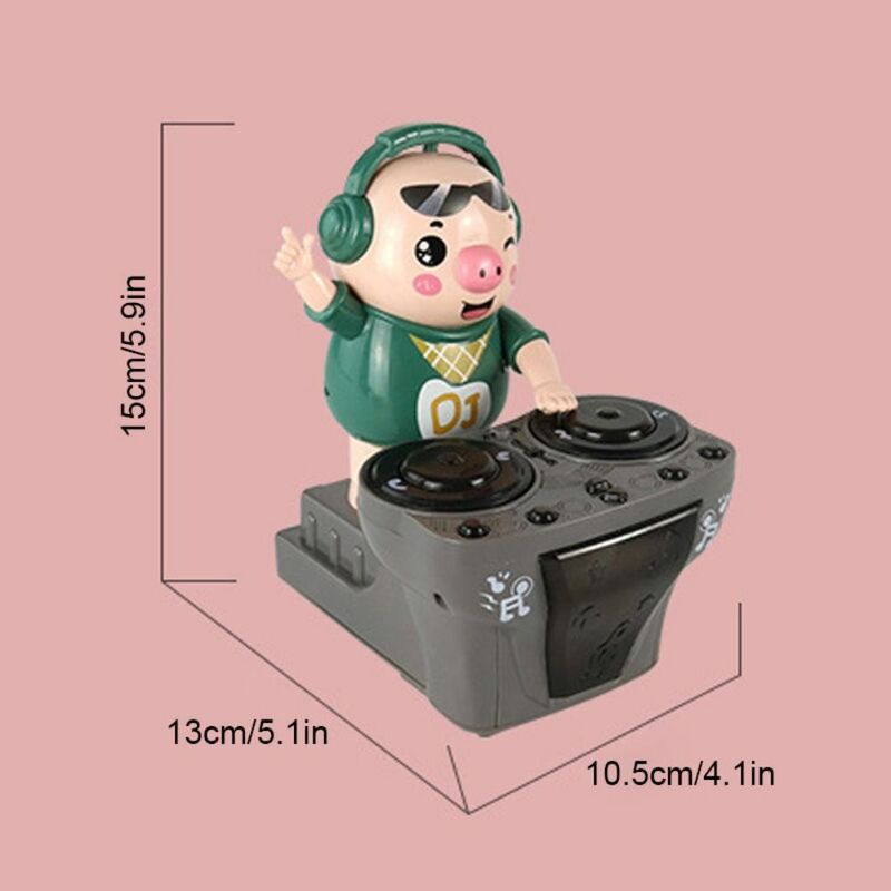 with Music and Light DJ Swinging Piggy Toy Gift Plastic Rock Pig Dancing Toy Pig Kid Toddler Toy