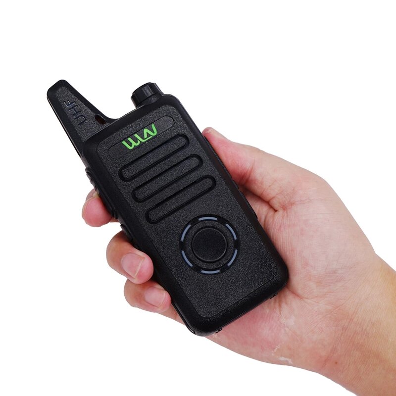 WLN-KD-C1 Plus Mini Transceptor Portátil, Rádio em Dois Sentidos, Ham Comunicador, Estação de Rádio, 16 Canais, Walkie Talkie, 2Pcs