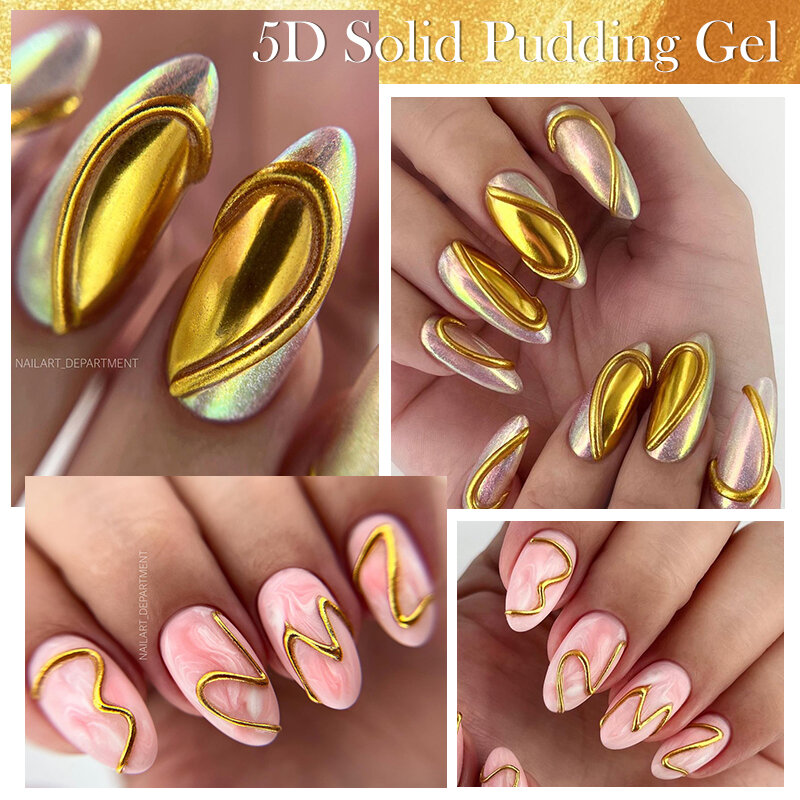 Licute 10ml 5D solidny Pudding żel do paznokci półprzezroczysty koreański styl podszewka do malowania tekstura żel do paznokci artystyczna dekoracja