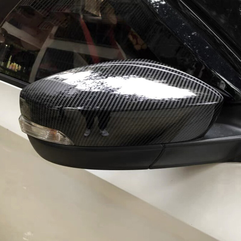 Cubierta de espejo retrovisor lateral de coche, tapa de ala para puerta Exterior, embellecedor de caja de visión trasera para Skoda Fabia 2014-2019 Rapid 2017-2020