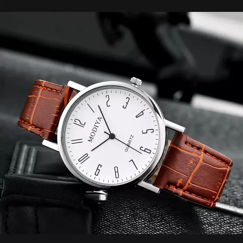 Zegarki męskie biznesowy zegarek na rękę luksusowy skórzany pasek zegarki analogowe kwarcowe zegarki na rękę mężczyźni kobiety na co dzień prosty zegarek