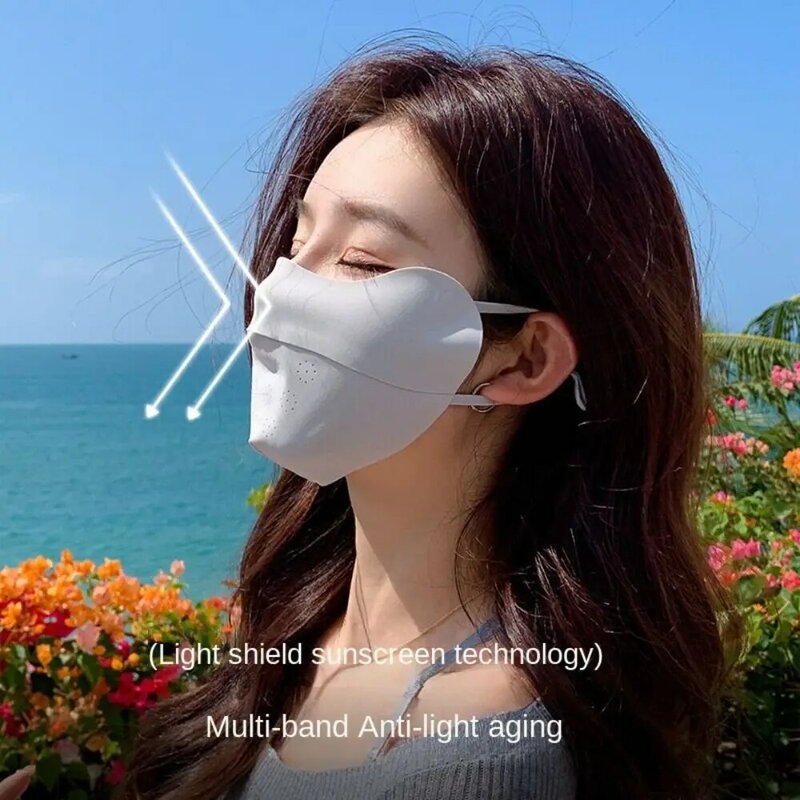 Face Mask Ice Silk Mask Fashion Traceless Mask Anti-UV Face Shield Breathable Dustproof Riding Face Cover Unisex