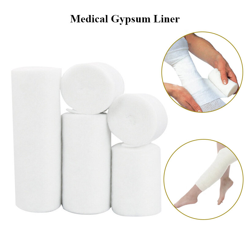 10/15Rolls Medical Cotton Orthopedic Cast Padding Gypsum Liner POP Bandage Roll Plaster Pure Cotton Pad For Orthopedic Fixation