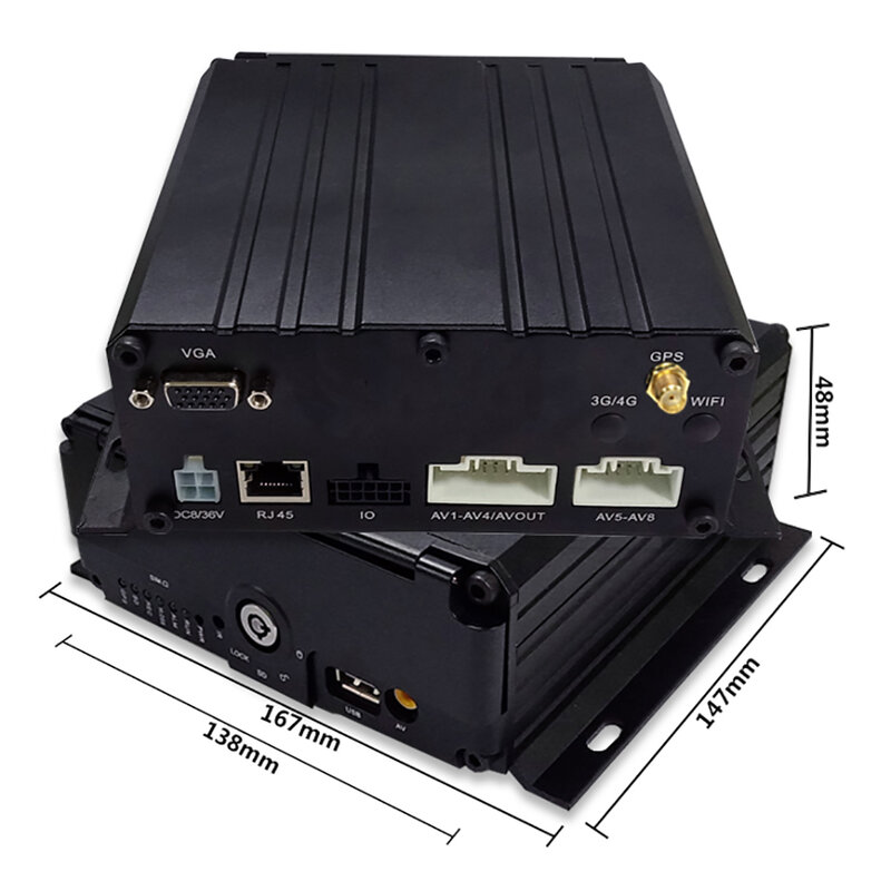 LSZ Gespecialiseerd in de productie van beweging AHD1080P HD auto video recorder 8-kanaals auto video recorder spot groothandel