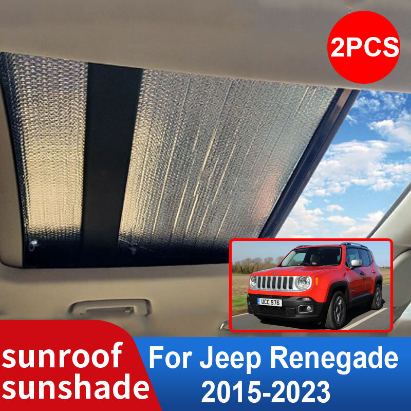 ม่านบังแดดรถยนต์สำหรับ JEEP RENEGADE 2023-2015 2017 2018 2020 2021หลังคาอุปกรณ์ตกแต่งรถยนต์กันแดดฉนวนกันความร้อนกระจกบังลม