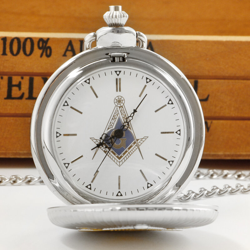 High Quality Luxury Silver Quartz Pocket Watches Casual Fashion Men Women Pendant Necklace Chain Clock Pocket FOB Watch