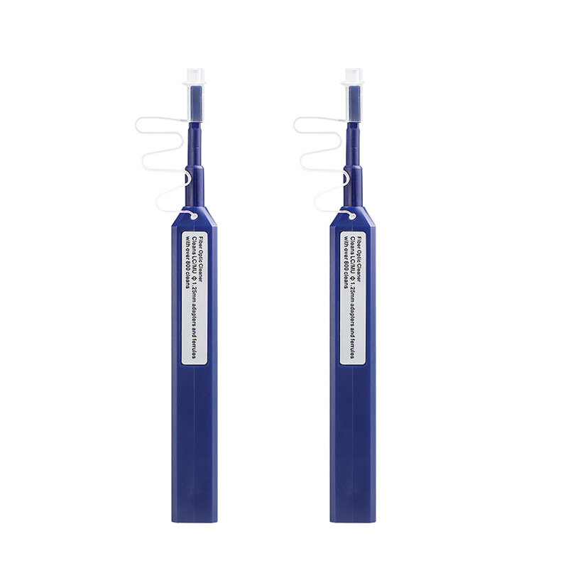 Bolígrafo de limpieza de fibra óptica SC/FC/ST, limpiador de 1 piezas, 2,5mm, LC/MU, 1,25mm, con un clic