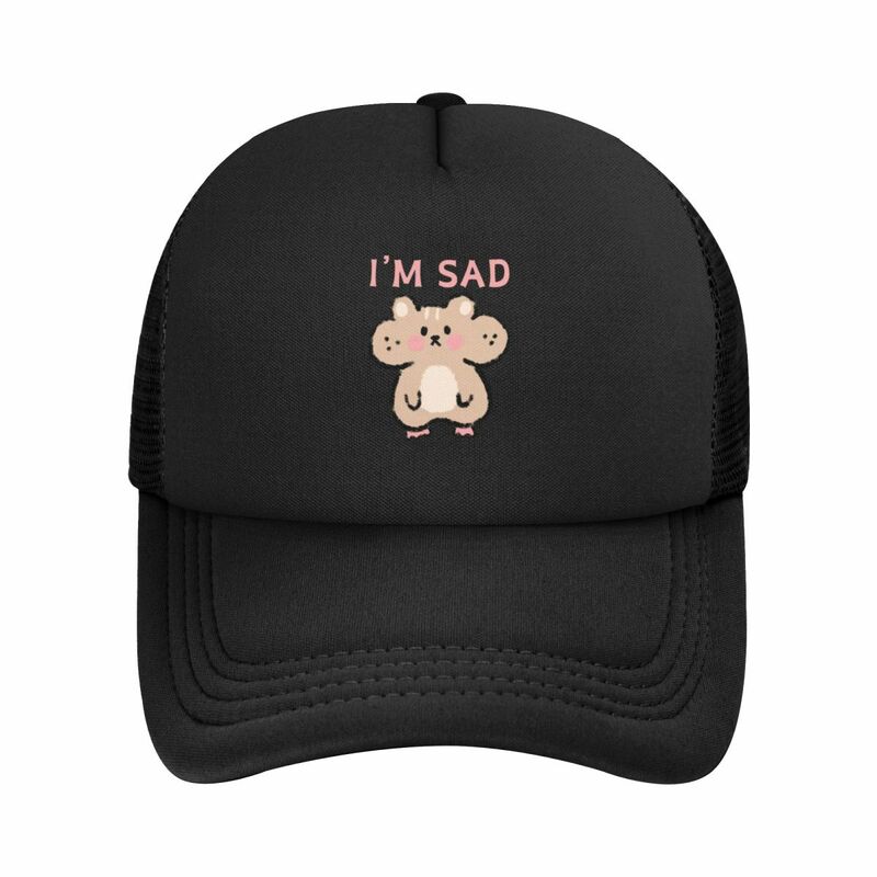 Sedih Hamster topi bisbol lucu topi jala topi matahari mode topi dewasa