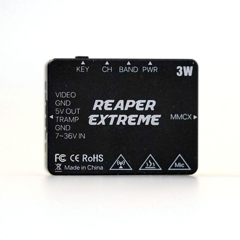 Foxeer-Reaper Extreme 3W 72CH VTX 25mW 5,8 mW 200mW 500 W 3W, piezas ajustables VTX FPV, 1,5G