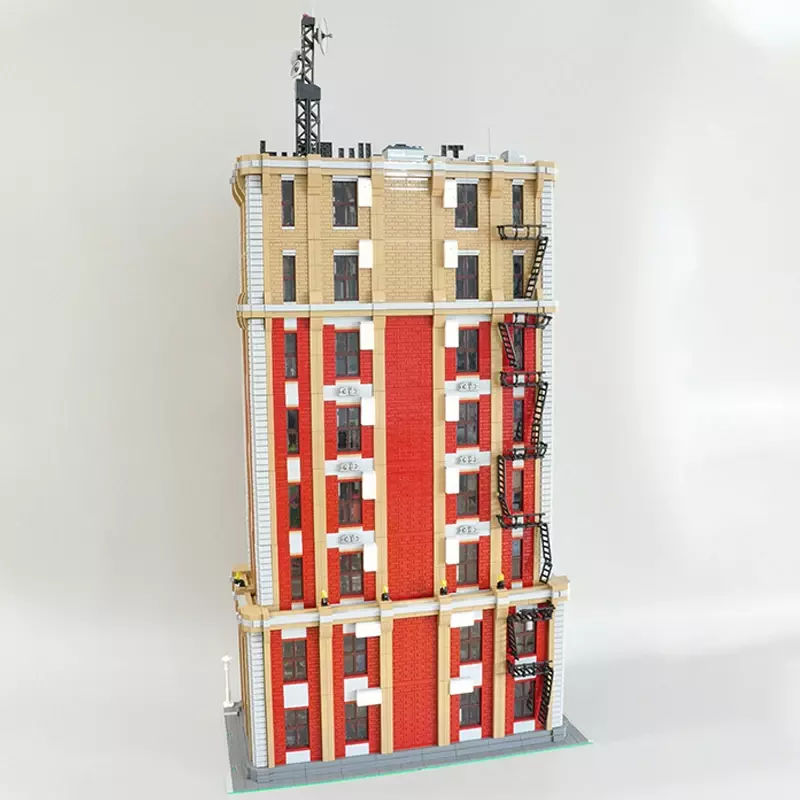City Street View modello Moc Building Bricks grande tecnologia grattacielo blocchi modulari regali giocattoli di natale set fai da te assemblaggio