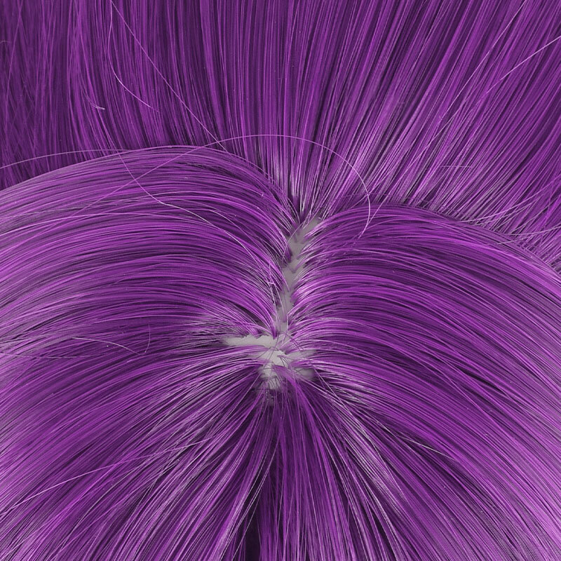 Парик для косплея папоротника, термостойкие синтетические прямые длинные волосы фиолетового цвета для аниме Хэллоуина, 80 см