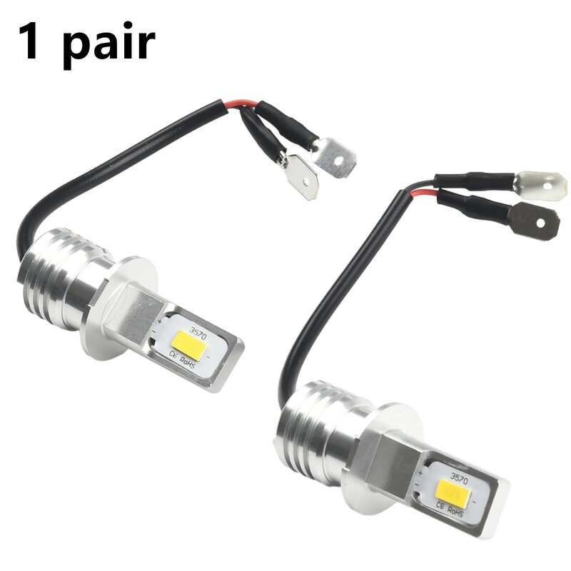 Durable Car Lights Fog Light Bulb Fog Lamp 2pcs 360 Degrees Aluminum Alloy Conversion Kit Yellow Light DRL Lamp
