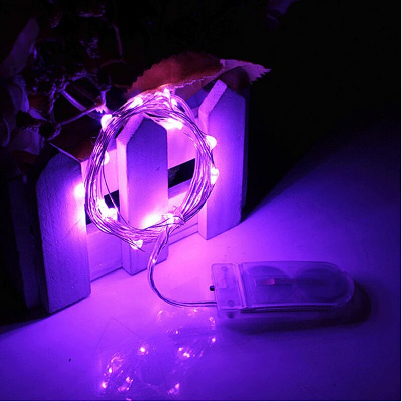Waterproof 2M 20LEDs Button Battery Operated String Fairy Lights For Party