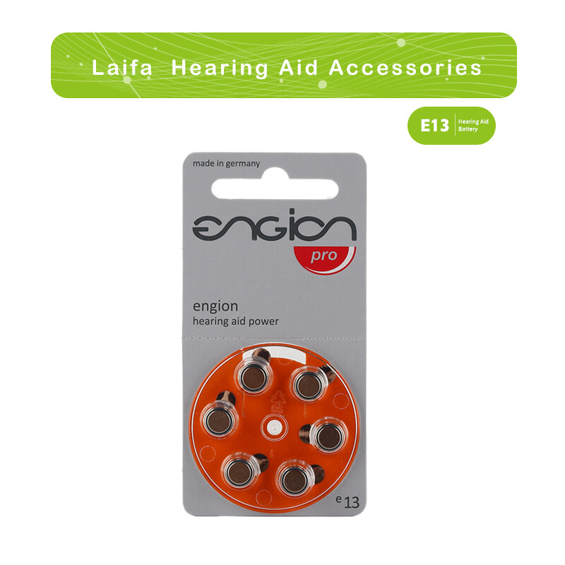 60 шт., Engion Zinc Air 1,4 В, батарея 13/A13/PR48 для слухового аппарата