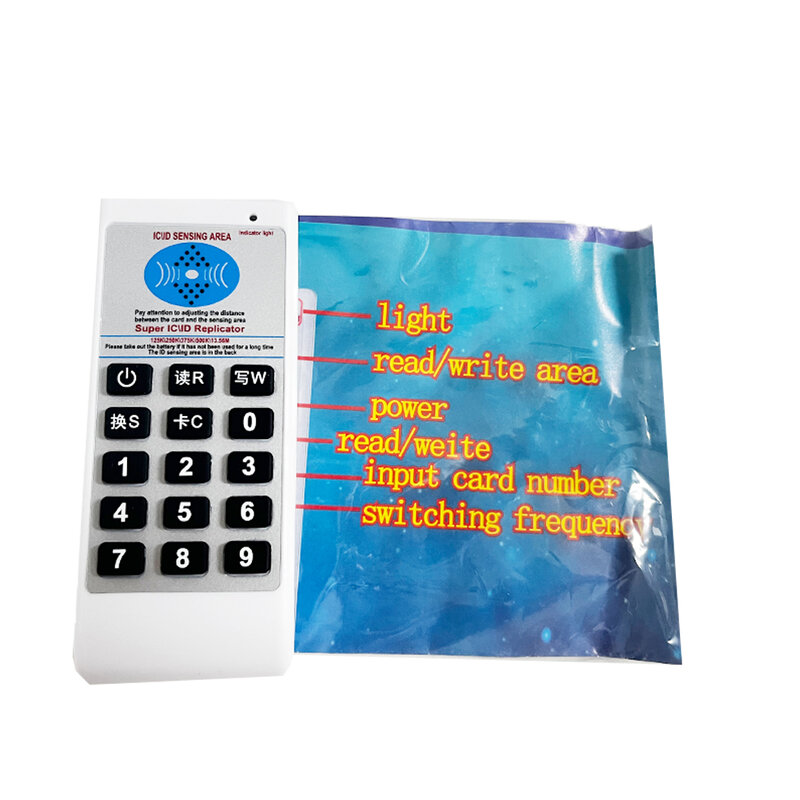 Ręczna częstotliwość 125Khz-13.56MHZ kopiarka duplikator Cloner RFID NFC czytnik kart elektronicznych i pisarz Access Tag duplikator 5577 karta