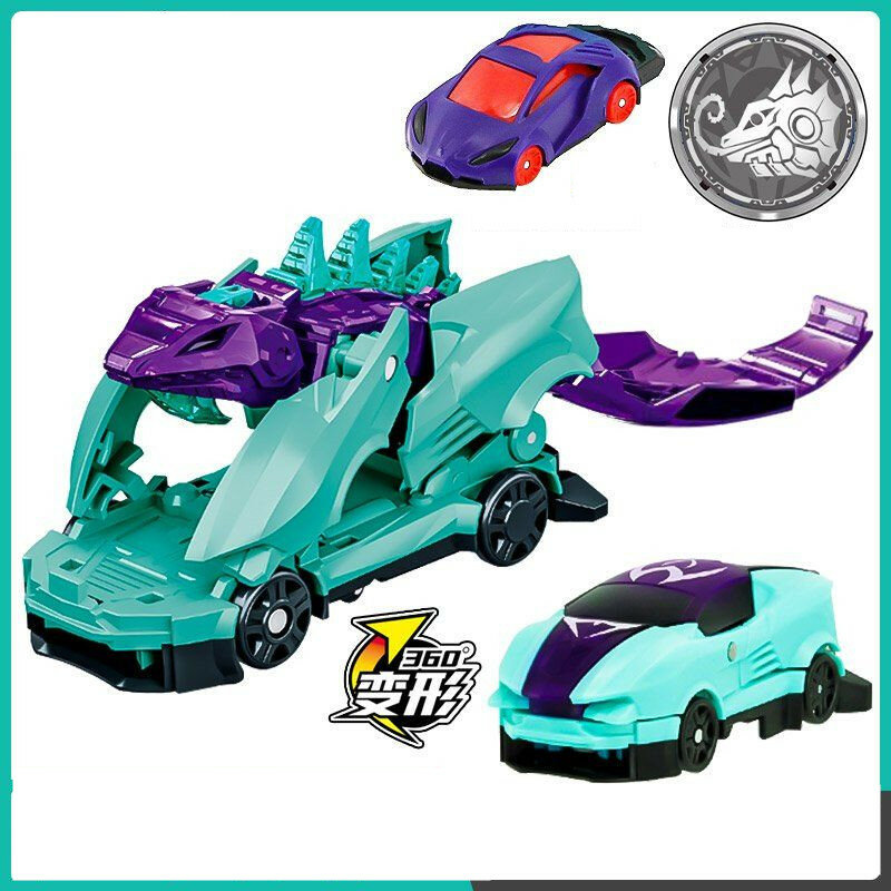 Screechers Cars 4 Wild Explosion Speed Fly Deformation Car, bestia Attack, figuras de acción, captura Flip, transformación, juguetes para niños