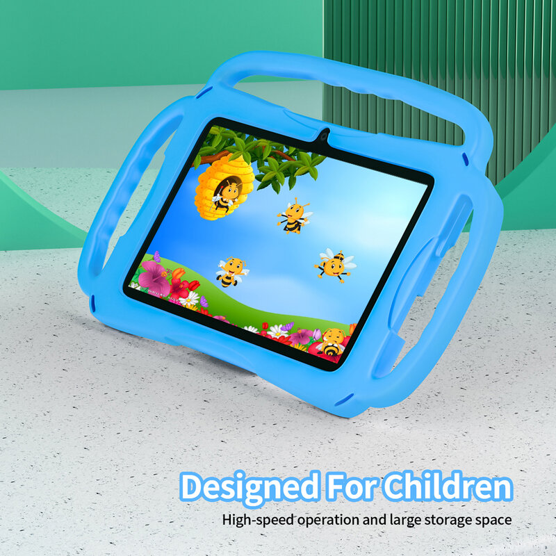 Tableta pc de 7,0 pulgadas para niños, tablet con Android 13, wifi edition, 4GB de RAM ,64GB de ROM de almacenamiento, Software educativo para niños instalado con funda protectora