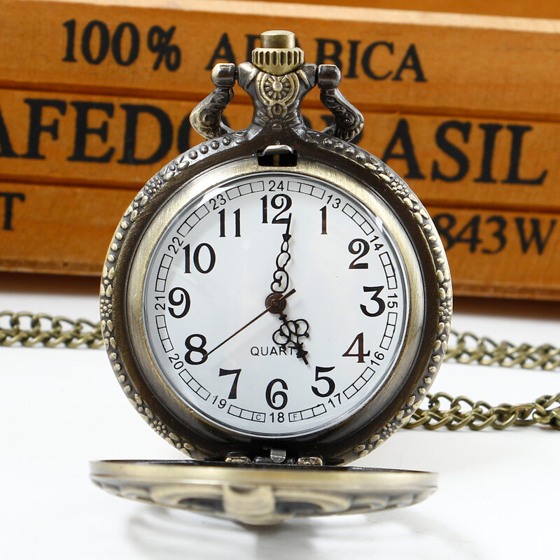 Reloj de bolsillo con colgante para hombre y mujer, accesorio de pulsera de cuarzo con diseño de Calavera, costillas y huesos, estilo Punk clásico y Retro, Unisex