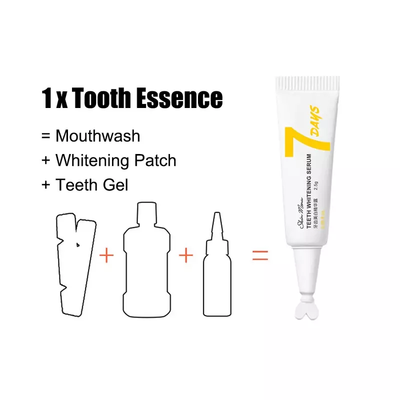Sbiancamento dei denti essenza pulita igiene orale sbiancare i denti rimuovere le macchie di placca alito fresco igiene orale igiene orale Set per la cura dei denti