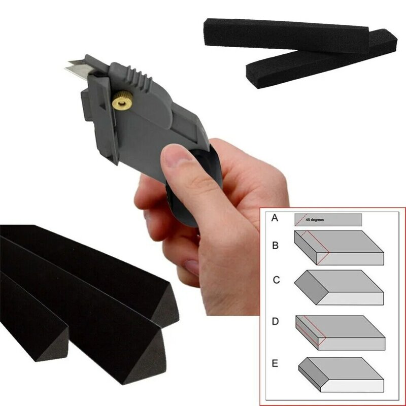 Nóż introligatorski narzędzia rzemieślnicze przybory szkolne 45 stopni frezy z ramą stożkową nóż kątowy nóż płyta piankowa urządzenie do obcinania pianki EVA