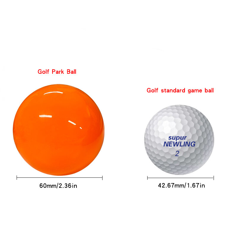 Boule de Golf LED pour parc, Luminescence forcée, pour pratique nocturne, pour l'extérieur, Super lumineux, cadeau pour golfeurs, 3 couleurs, 1 pièce
