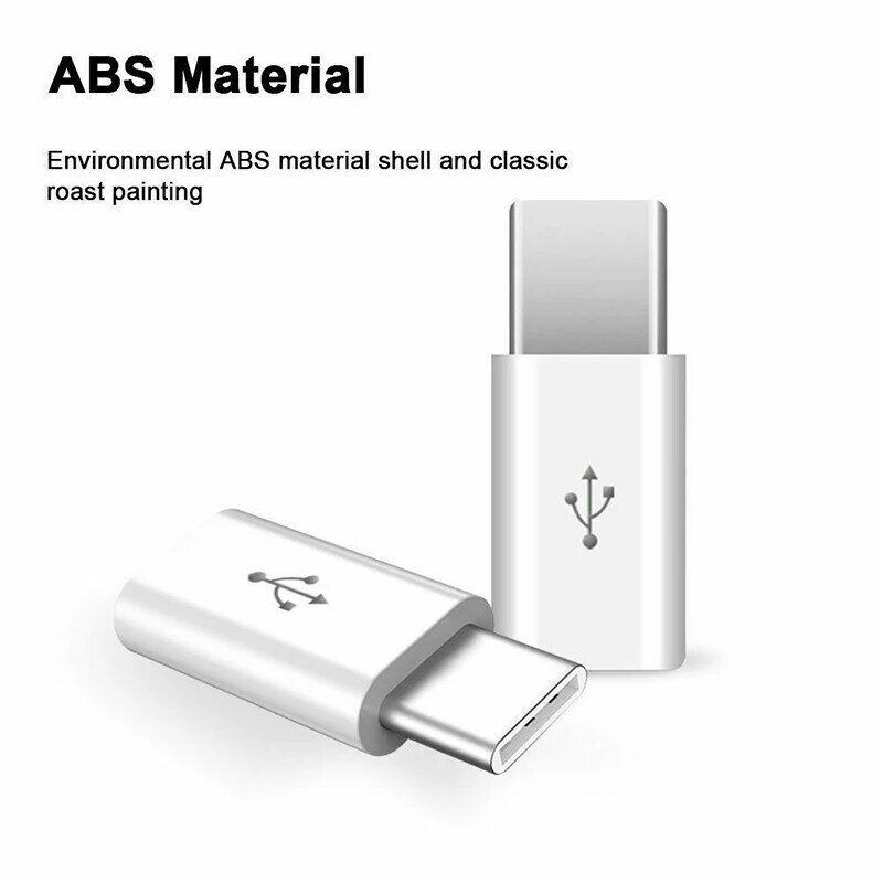 Переходник USB-C (разъем)/Micro USB (штекер), USB 2.0, для зарядки, для телефонов Samsung, Xiaomi, Huawei
