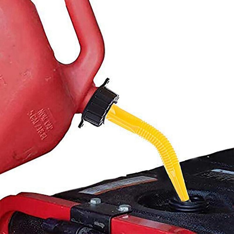 Universal Gas Can Spout Replacement, 9 Pack Flexible Pour Nozzles Gasket Kit With Collar Caps And Stopper, Spout Cover