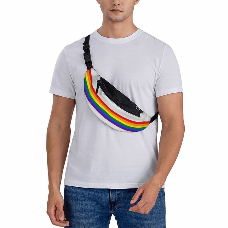 LGBTQ Stolz Gedruckt Taille Taschen Regenbogen Streifen Mode Gürtel Taschen Mann frauen Reise Fanny Pack Design Banane Packs