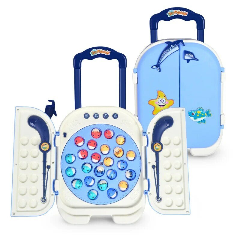 Montessori Cartoon Magnetic Fishing Toys, Jogo de Cognição, Educacional, Pai-filho, Presentes Interativos, Vida Marinha