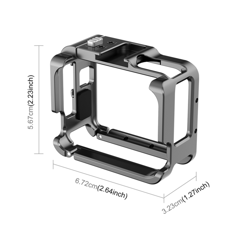 Camera Rabbit Cage for GO3 Metal Rabbit Cage Camera Extended Bezel Cooling Cold Shoe Case