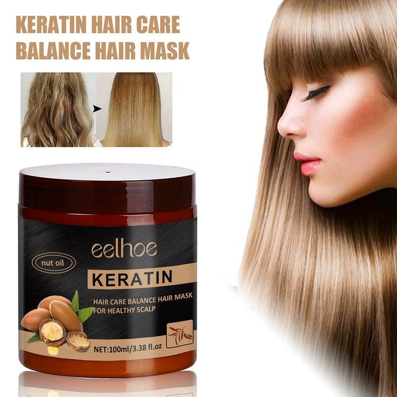 100ml natürliches Reparatur-Keratin-Haar pflegendes Haar Tiefen konditioniertes Haar für trockenes und strapaziertes Haar o4j8