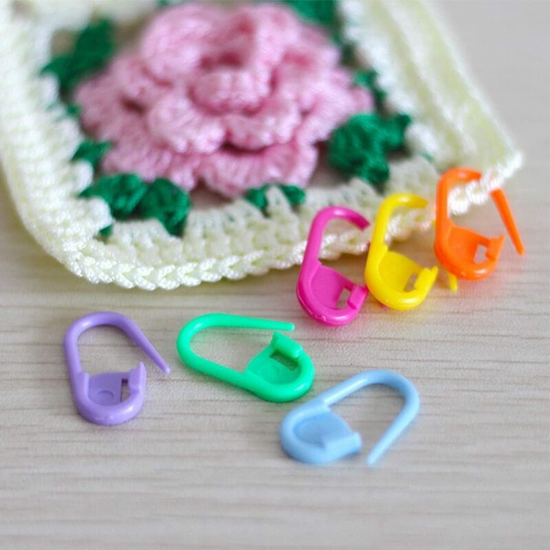 50-200 pezzi Mix Color Knitting Tools Mini resina piccole Clip Pin Locking Stitch Marker Crochet cucito ago Clip ganci accessori