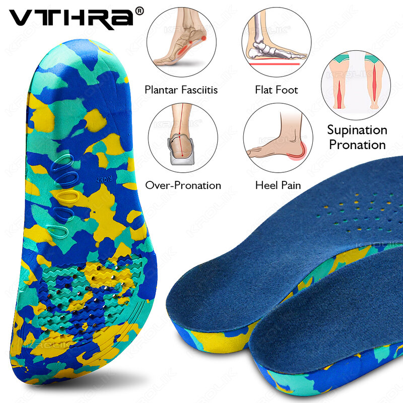 Plantillas ortopédicas para niños, herramienta de corrección para el cuidado del pie plano, soporte para ARCO, plantillas para zapatos deportivos