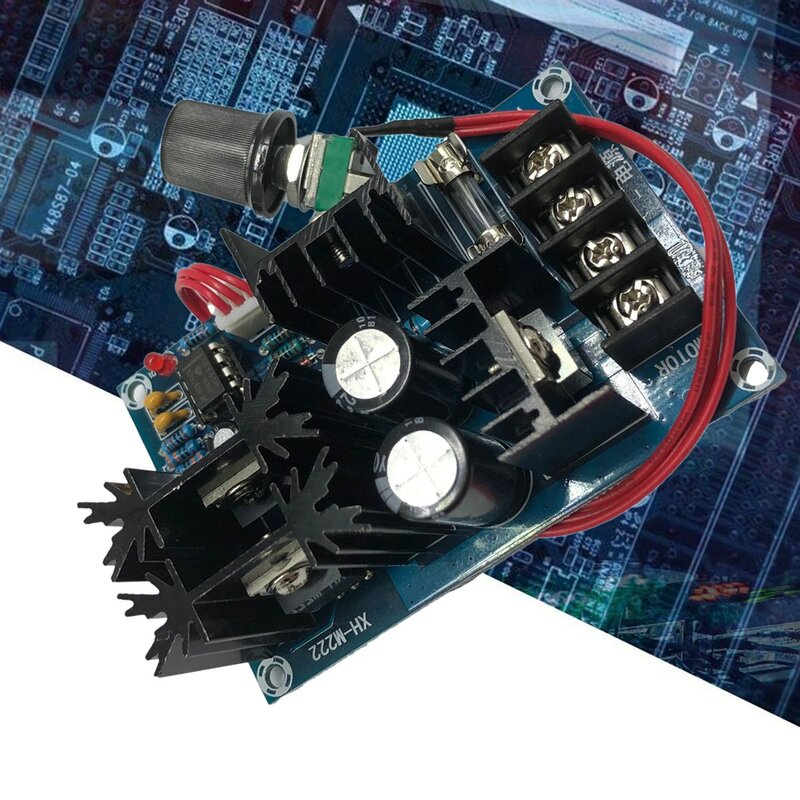 XH-M222 DC 모터 속도 조절 모듈, 고출력 제어 보드, PWM 속도 조절, 전류 20A, 800W