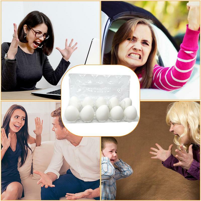 لعبة تشبه البيض في التلعثم للأطفال والكبار ، ومخلص التوتر الحسي ، أداة الضغط ، والجدة