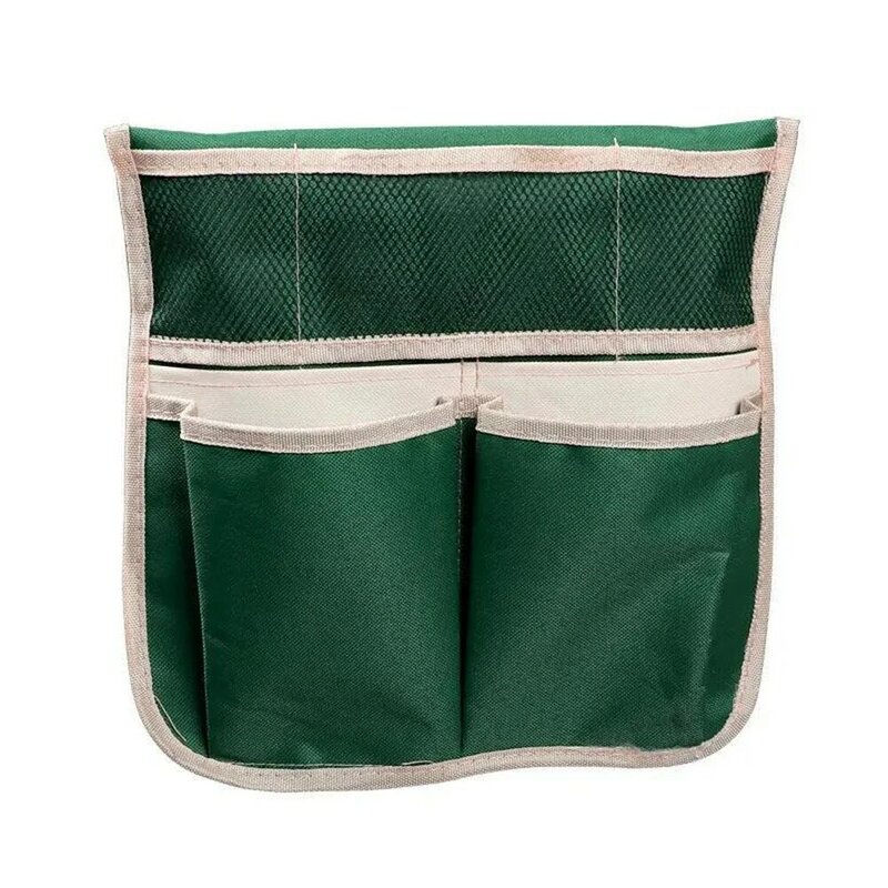 Silla arrodilladora de jardín de tela Oxford muy duradera, taburete de banco con bolsa de herramientas, diseño verde, compañero de jardinería