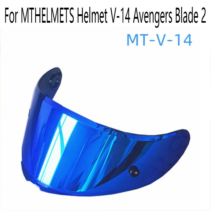 Lensa Helm Sepeda Motor untuk Helm MTHELMETS V-14 Avengers Blade 2 Generasi Helm Motor Sesuai