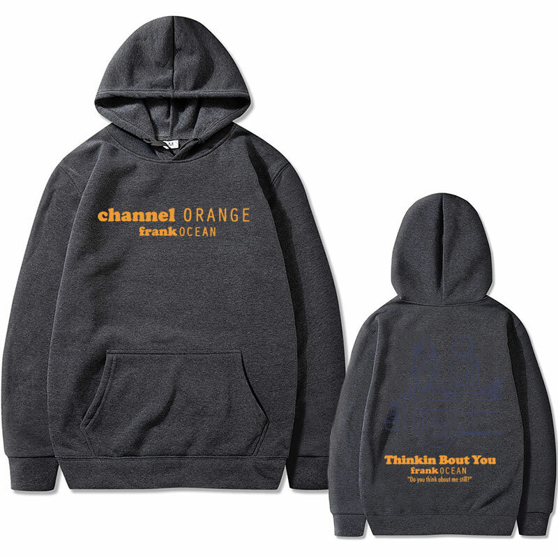 Rapper Frank Channel Orange Thinkin Bout You Graphic Hoodie Ocean Sweatshirt ukuran besar Blond Hip Hop Hoodie pria Pullover kasual