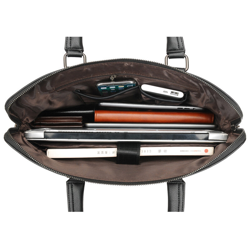 Портфель мужской деловой для ноутбука 14 дюймов, сумка на плечо для путешествий, Офисная вместительная сумочка