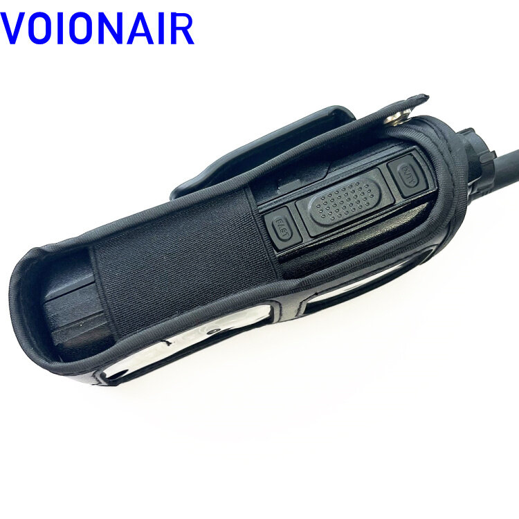 VOIONAIR casing pembawa kulit PU lembut untuk Nokia Eads Airbus THR9 Radio dua arah