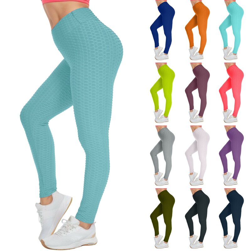 Bezszwowe legginsy z wysokim stanem leginsy Push-Up sportowe damskie spodnie Fitness do biegania do jogi energia elastyczne spodnie rajstopy na siłownię