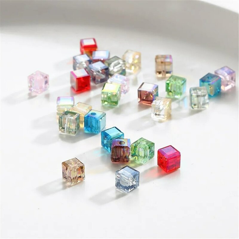 Manik-manik kristal gula Aurora warna-warni manik-manik tersebar buatan tangan Diy gelang kalung bahan manik-manik aksesoris perhiasan L365