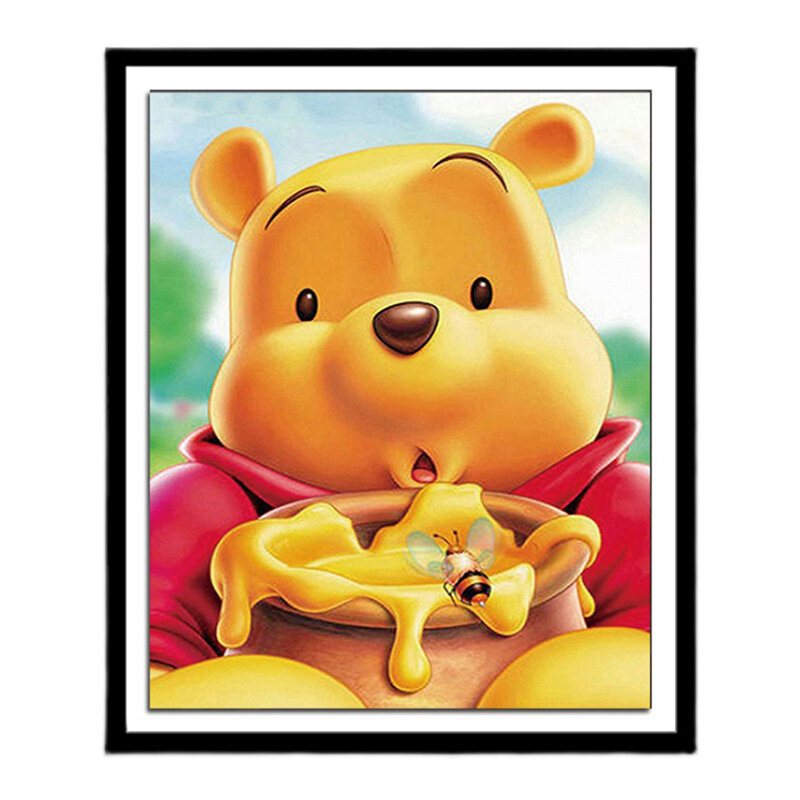 5d Diamond Painting Multi-Size Cartoon Winnie The Pooh Volledige Boor Plakken Borduurkamer Ornament Tekenen Handwerk Materiaal Pakket