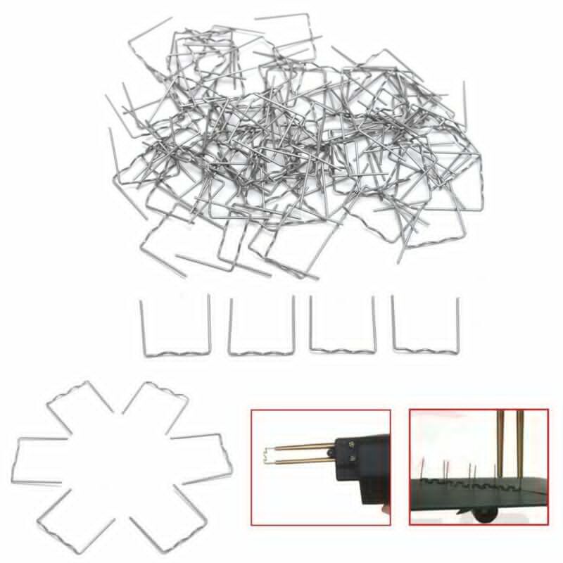 Stapler Flat Staples Staples Torch 0.6mm 100pcs Hot Stainless Steel Weld Bumper Flat For Car Auto Pre-Cut RS16
