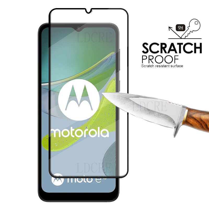 4-In-1สำหรับ Motorola Moto E13สำหรับ Moto E13กระจกนิรภัย9H Full กาวหน้าจอ Protector สำหรับ Moto E 13 E13เลนส์