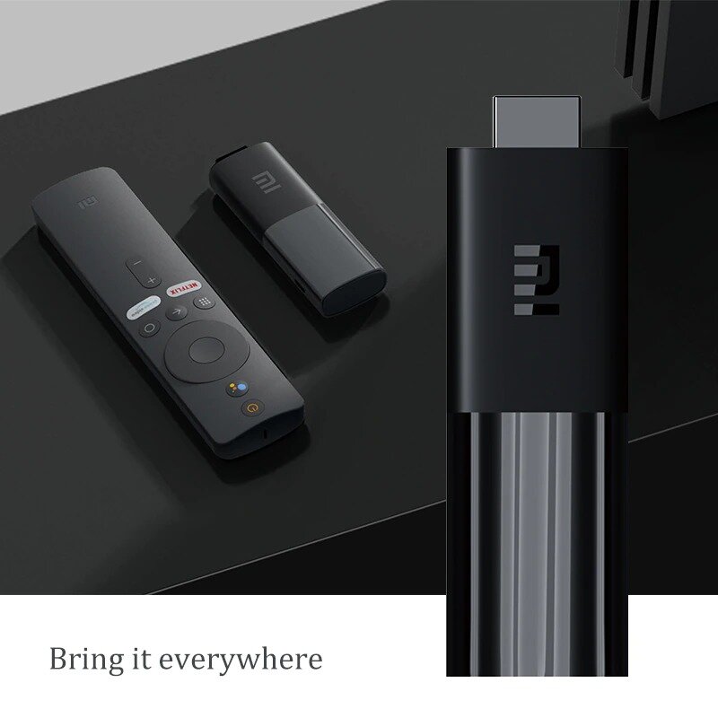 เสี่ยวหมีทีวีสติ๊กใช้ได้ทั่วโลกแอนดรอยด์ทีวี FDH HDR Quad Core HDMI-Compatible 1GB + 8GB WIFI WIFI Netflix Google Assistant