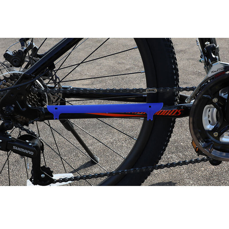 1 szt. Kolorowa plastikowy rower ochraniacz osłona łańcucha łańcuch rowerowy ochrony osłona ramy do jazdy na rowerze