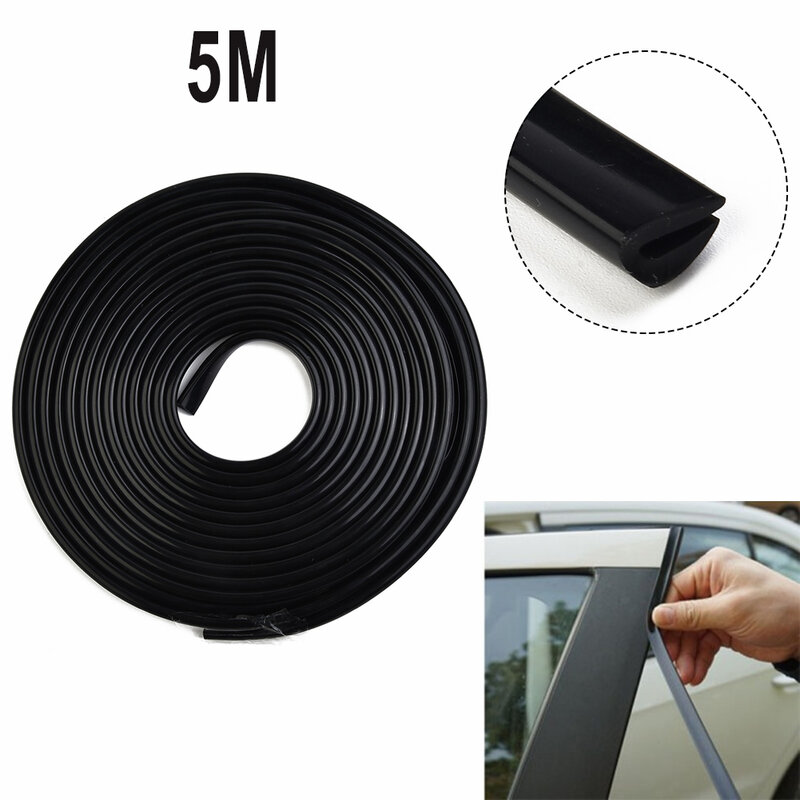Car Strip, Ushape Rubber Guard Seal Trim, 5M Car Door Edge Protector, Premium Quality and Excellent Protection