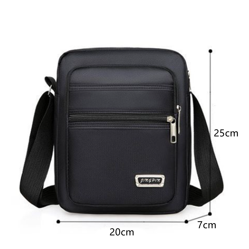 Brand New Men Crossbody Bags Male Nylon Shoulder Bags Boy Messenger Bags Man Handbags for Travel Casual Large Satchel Grey