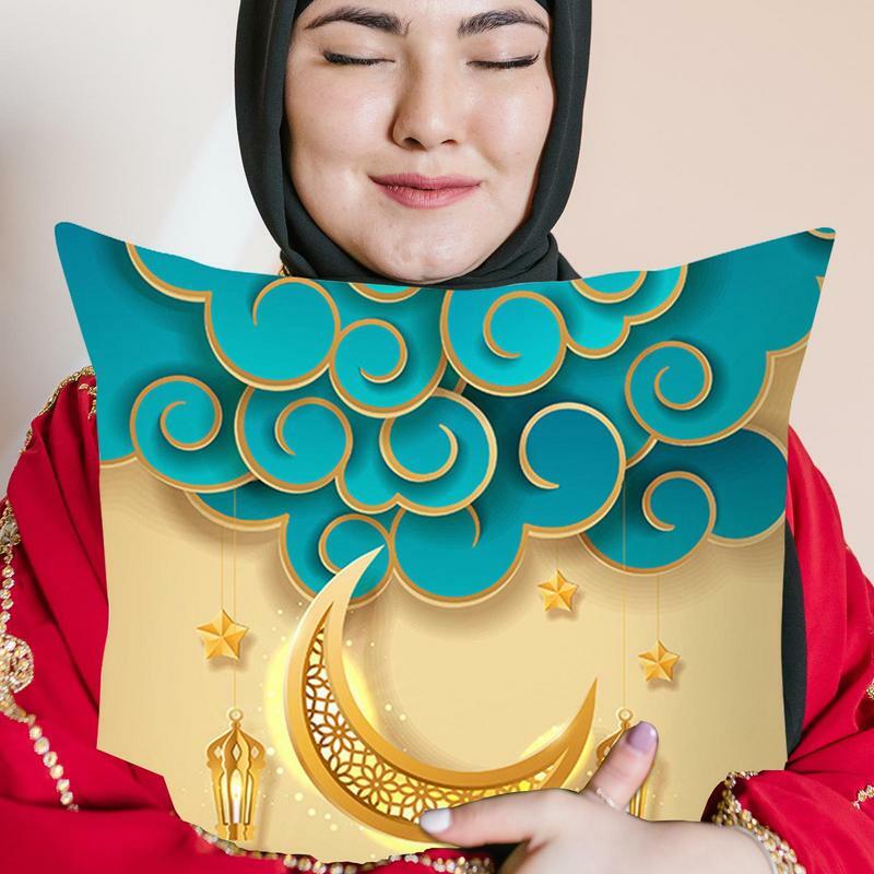 New EID Cushion Cover Eid Decorations For Home Islamic Party Decor Eid Kareem EID Al Adha Ramada Sofa Pillowcase Cover